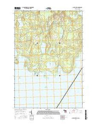 Marble Head Michigan Current topographic map, 1:24000 scale, 7.5 X 7.5 Minute, Year 2016