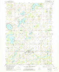 Marcellus Michigan Historical topographic map, 1:24000 scale, 7.5 X 7.5 Minute, Year 1981