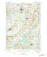 Marcellus Michigan Historical topographic map, 1:62500 scale, 15 X 15 Minute, Year 1944