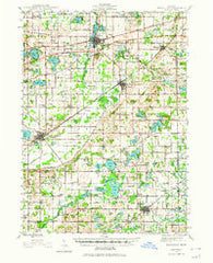 Marcellus Michigan Historical topographic map, 1:62500 scale, 15 X 15 Minute, Year 1944