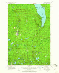 Marenisco Michigan Historical topographic map, 1:62500 scale, 15 X 15 Minute, Year 1955