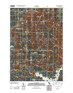 Marilla Michigan Historical topographic map, 1:24000 scale, 7.5 X 7.5 Minute, Year 2012