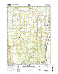 Marine City Michigan Current topographic map, 1:24000 scale, 7.5 X 7.5 Minute, Year 2017