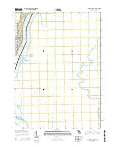 Marine City OE E Michigan Historical topographic map, 1:24000 scale, 7.5 X 7.5 Minute, Year 2014