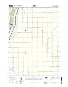 Marine City OE E Michigan Current topographic map, 1:24000 scale, 7.5 X 7.5 Minute, Year 2017