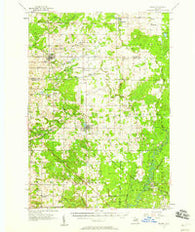 Marion Michigan Historical topographic map, 1:62500 scale, 15 X 15 Minute, Year 1957