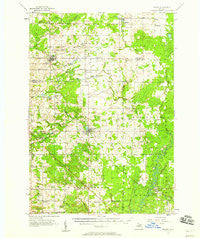 Marion Michigan Historical topographic map, 1:62500 scale, 15 X 15 Minute, Year 1957