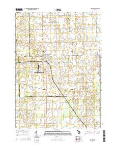 Marlette Michigan Historical topographic map, 1:24000 scale, 7.5 X 7.5 Minute, Year 2014