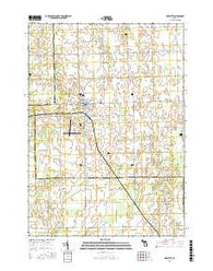 Marlette Michigan Current topographic map, 1:24000 scale, 7.5 X 7.5 Minute, Year 2016