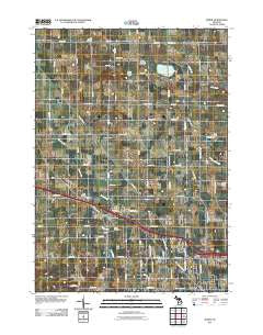 Marne Michigan Historical topographic map, 1:24000 scale, 7.5 X 7.5 Minute, Year 2011