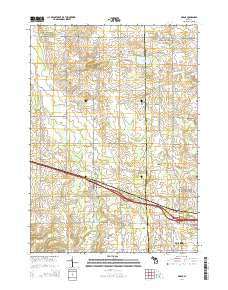 Marne Michigan Historical topographic map, 1:24000 scale, 7.5 X 7.5 Minute, Year 2014
