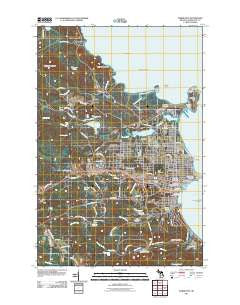 Marquette Michigan Historical topographic map, 1:24000 scale, 7.5 X 7.5 Minute, Year 2011