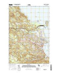 Marquette Michigan Current topographic map, 1:24000 scale, 7.5 X 7.5 Minute, Year 2017