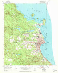 Marquette Michigan Historical topographic map, 1:24000 scale, 7.5 X 7.5 Minute, Year 1954