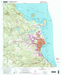 Marquette Michigan Historical topographic map, 1:24000 scale, 7.5 X 7.5 Minute, Year 1954