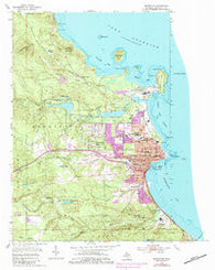 Marquette Michigan Historical topographic map, 1:24000 scale, 7.5 X 7.5 Minute, Year 1954
