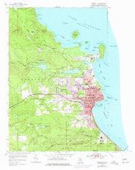 Marquette Michigan Historical topographic map, 1:24000 scale, 7.5 X 7.5 Minute, Year 1954