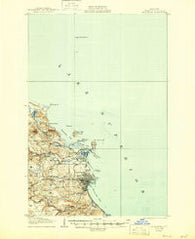 Marquette Michigan Historical topographic map, 1:62500 scale, 15 X 15 Minute, Year 1907