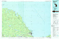 Marquette Michigan Historical topographic map, 1:100000 scale, 30 X 60 Minute, Year 1985