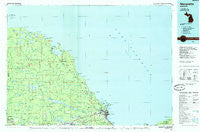 Marquette Michigan Historical topographic map, 1:100000 scale, 30 X 60 Minute, Year 1985