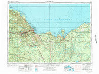 Marquette Michigan Historical topographic map, 1:250000 scale, 1 X 2 Degree, Year 1968