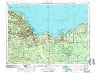 Marquette Michigan Historical topographic map, 1:250000 scale, 1 X 2 Degree, Year 1958