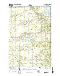 Marsh Creek Pool Michigan Current topographic map, 1:24000 scale, 7.5 X 7.5 Minute, Year 2017