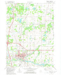 Marshall Michigan Historical topographic map, 1:24000 scale, 7.5 X 7.5 Minute, Year 1980