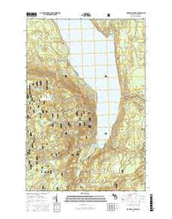 Marshall Creek Michigan Current topographic map, 1:24000 scale, 7.5 X 7.5 Minute, Year 2017