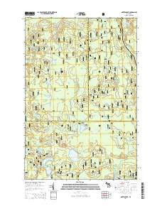 Marten Lake Michigan Historical topographic map, 1:24000 scale, 7.5 X 7.5 Minute, Year 2014