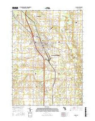 Mason Michigan Current topographic map, 1:24000 scale, 7.5 X 7.5 Minute, Year 2017