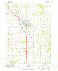 Mason Michigan Historical topographic map, 1:24000 scale, 7.5 X 7.5 Minute, Year 1970