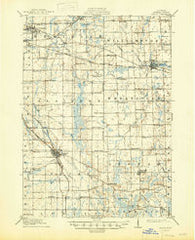 Mason Michigan Historical topographic map, 1:62500 scale, 15 X 15 Minute, Year 1911