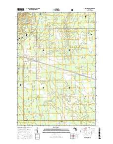 Matchwood Michigan Current topographic map, 1:24000 scale, 7.5 X 7.5 Minute, Year 2017