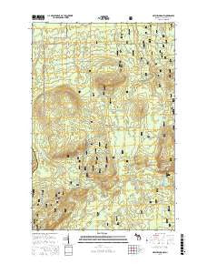 Matchwood NW Michigan Current topographic map, 1:24000 scale, 7.5 X 7.5 Minute, Year 2017