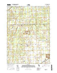 Maybee Michigan Current topographic map, 1:24000 scale, 7.5 X 7.5 Minute, Year 2017
