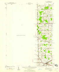 Maybee Michigan Historical topographic map, 1:24000 scale, 7.5 X 7.5 Minute, Year 1940
