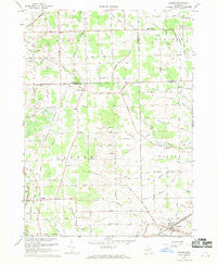 Maybee Michigan Historical topographic map, 1:24000 scale, 7.5 X 7.5 Minute, Year 1967