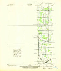 Maybee Michigan Historical topographic map, 1:31680 scale, 7.5 X 7.5 Minute, Year 1936