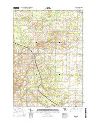 McBain Michigan Historical topographic map, 1:24000 scale, 7.5 X 7.5 Minute, Year 2014