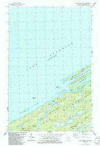 McCargoe Cove Michigan Historical topographic map, 1:24000 scale, 7.5 X 7.5 Minute, Year 1985