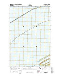 McCargoe Cove Michigan Current topographic map, 1:24000 scale, 7.5 X 7.5 Minute, Year 2017