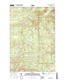 McComb Corner Michigan Current topographic map, 1:24000 scale, 7.5 X 7.5 Minute, Year 2017