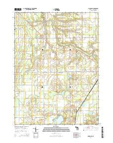 McDonald Michigan Historical topographic map, 1:24000 scale, 7.5 X 7.5 Minute, Year 2014