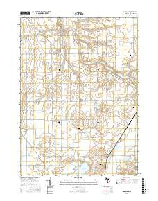 McDonald Michigan Current topographic map, 1:24000 scale, 7.5 X 7.5 Minute, Year 2017