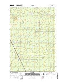 McFarland Michigan Historical topographic map, 1:24000 scale, 7.5 X 7.5 Minute, Year 2014