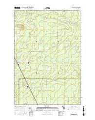 McFarland Michigan Current topographic map, 1:24000 scale, 7.5 X 7.5 Minute, Year 2017