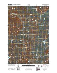 McGinn Creek Michigan Historical topographic map, 1:24000 scale, 7.5 X 7.5 Minute, Year 2012