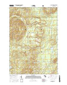 McGinn Creek Michigan Current topographic map, 1:24000 scale, 7.5 X 7.5 Minute, Year 2016