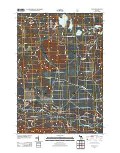 McKinley Michigan Historical topographic map, 1:24000 scale, 7.5 X 7.5 Minute, Year 2012